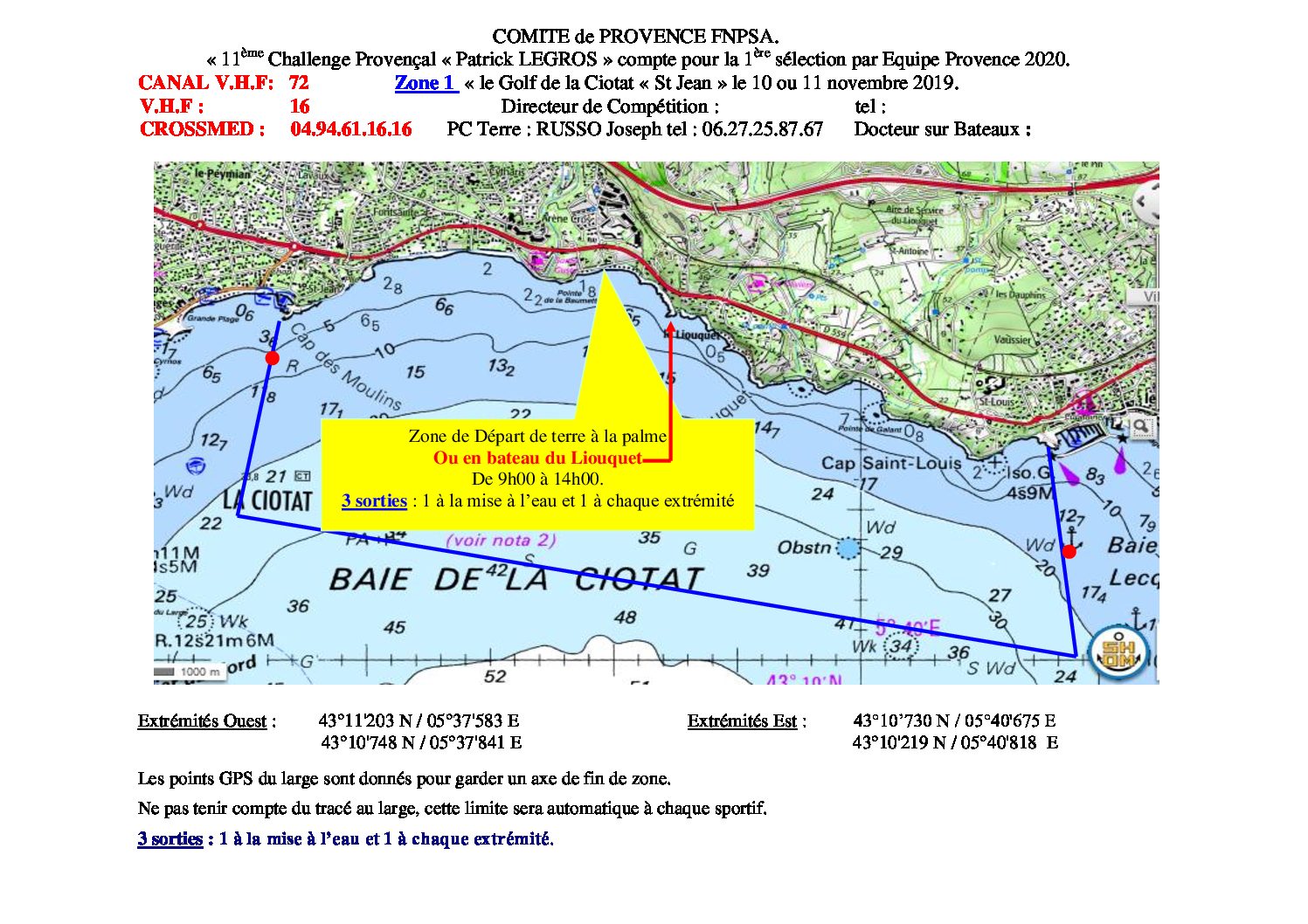 Carte De St Jean La Ciotat Du 10 Novembre 2019 Chall Prov LEGROS